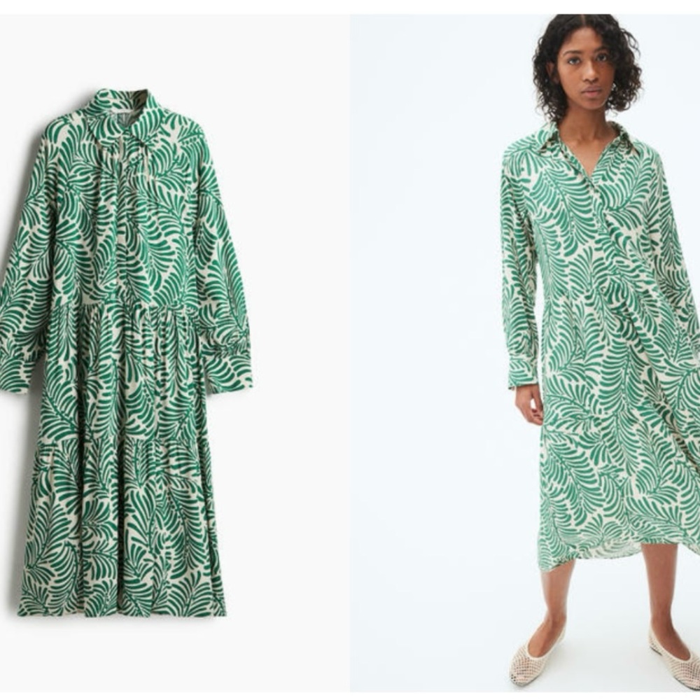 H&M viscose dress; size XS; worn/washed once! Runs big (I normally wear S-M)